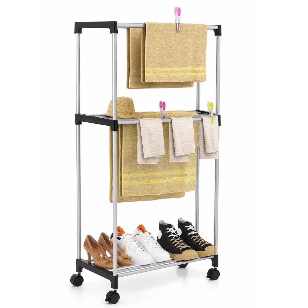 Cecaro Group Porta Asciugamani 3 Piani con Ruote 16 kg