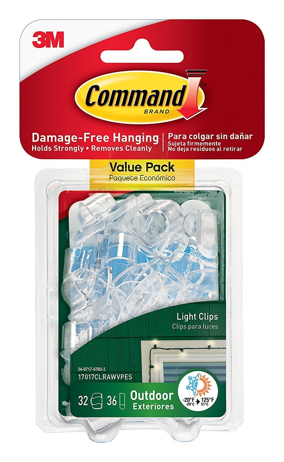 Command Clip per Cavi 4 Clip + 5 Strisce Adesive Indoor