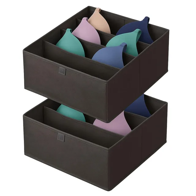 Cecaro Group Set 2 Organizer Cassetti Tessuto 28x28x13 cm