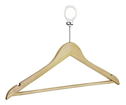 Wenko Hotel gruccia legno marrone sagomata 4 pezzi