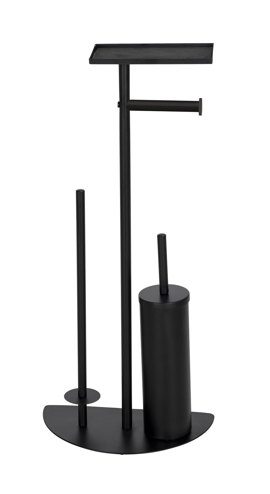 Wenko Cosenza Neo piantana WC 4 in 1 nera con ripiano