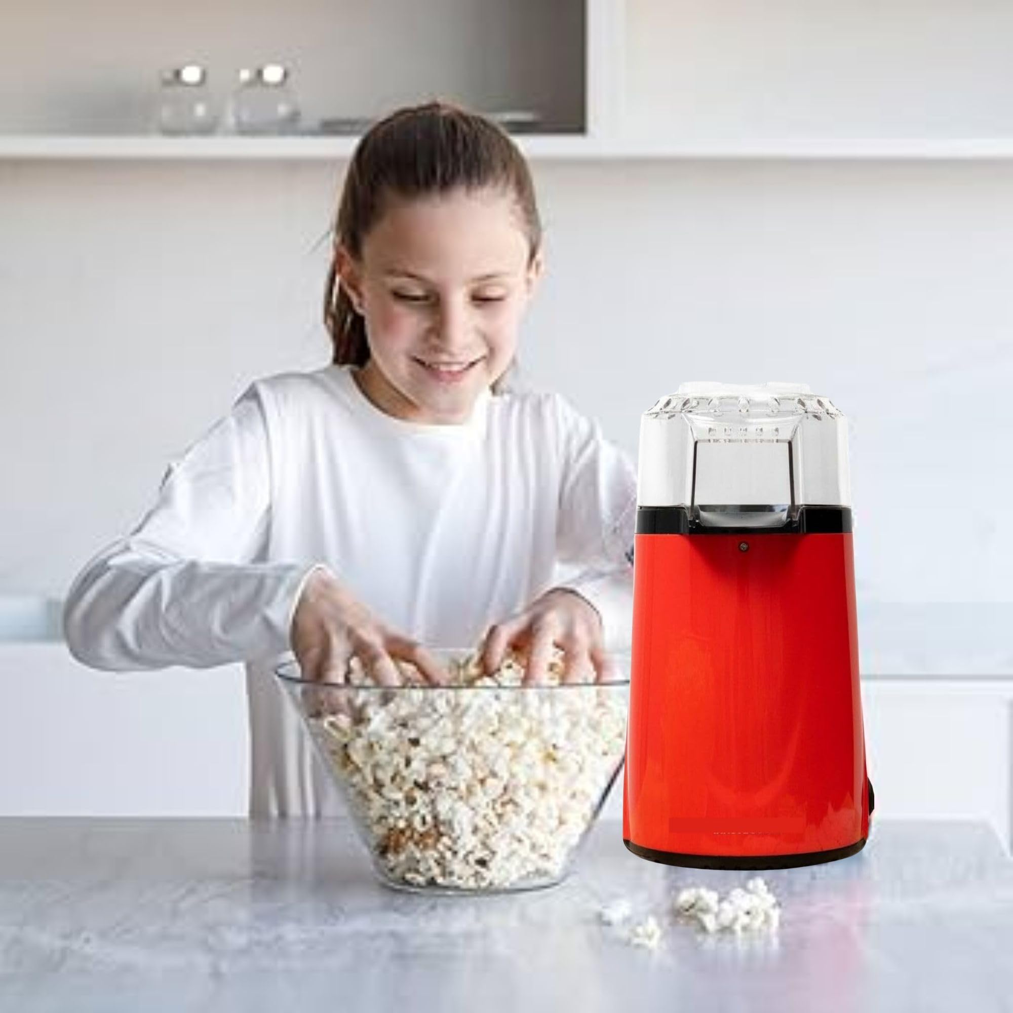 Cecaro Group Macchina Popcorn Aria Calda 1200W Senza Olio
