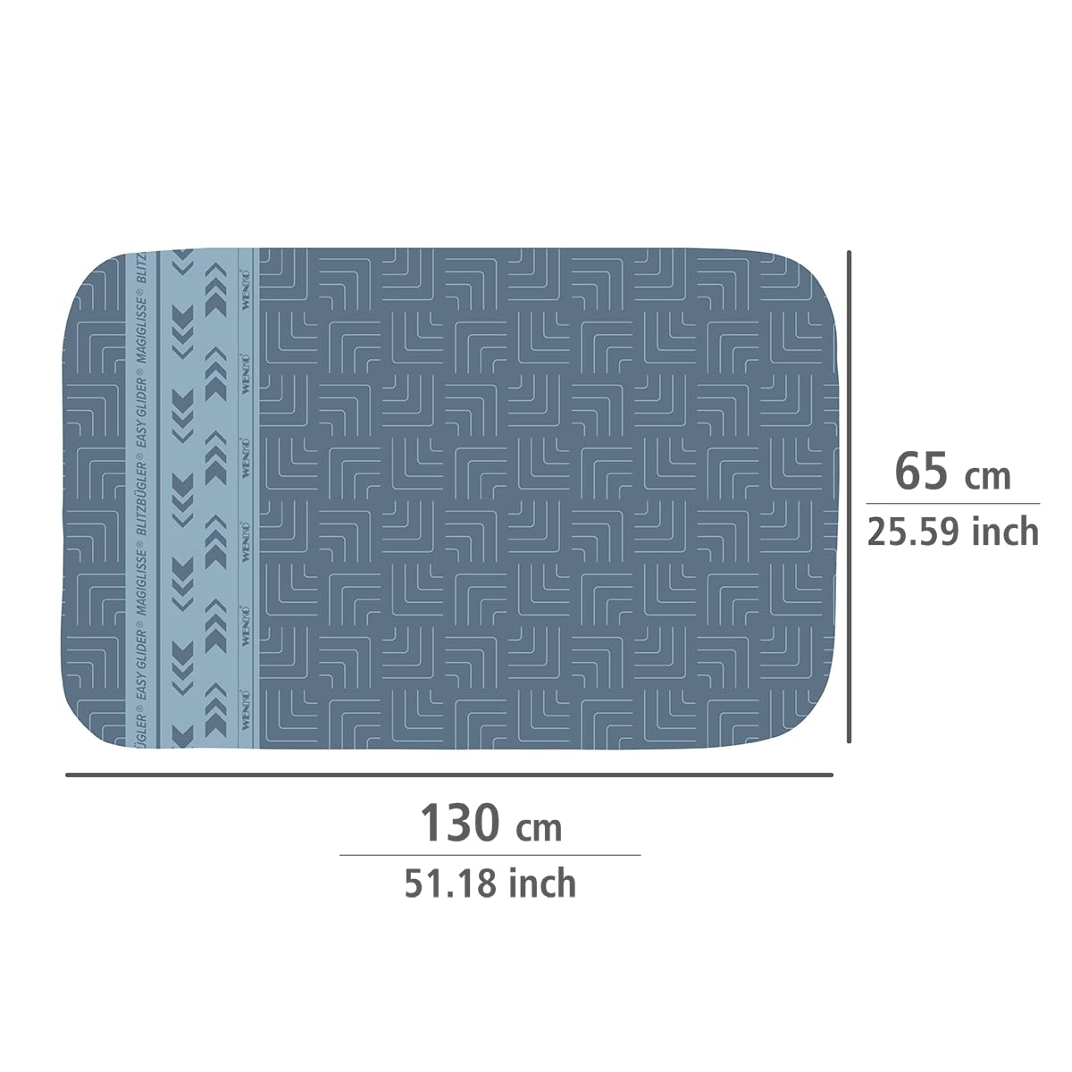 Wenko asciugamano cotone blu 65x130 cm