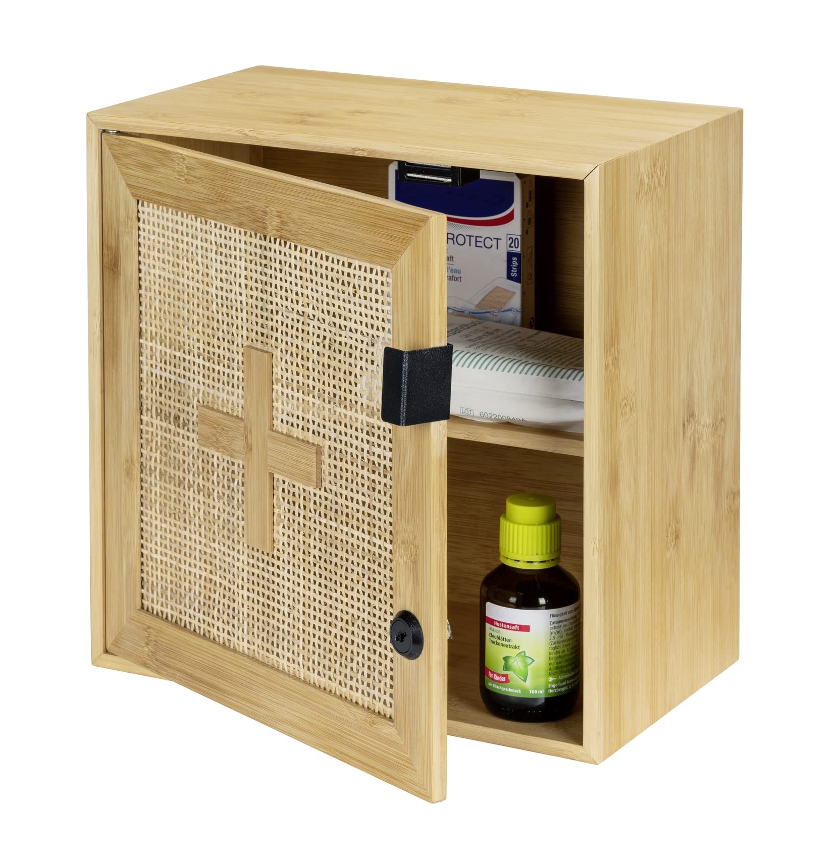 Wenko Allegre Armadietto Medicinali Bambù Naturale 30x30x17,8 cm