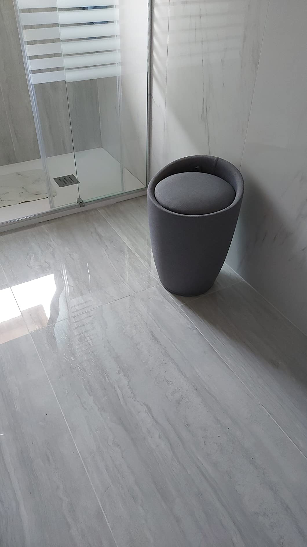 Wenko Candy sgabello bagno beige 20 litri imbottito