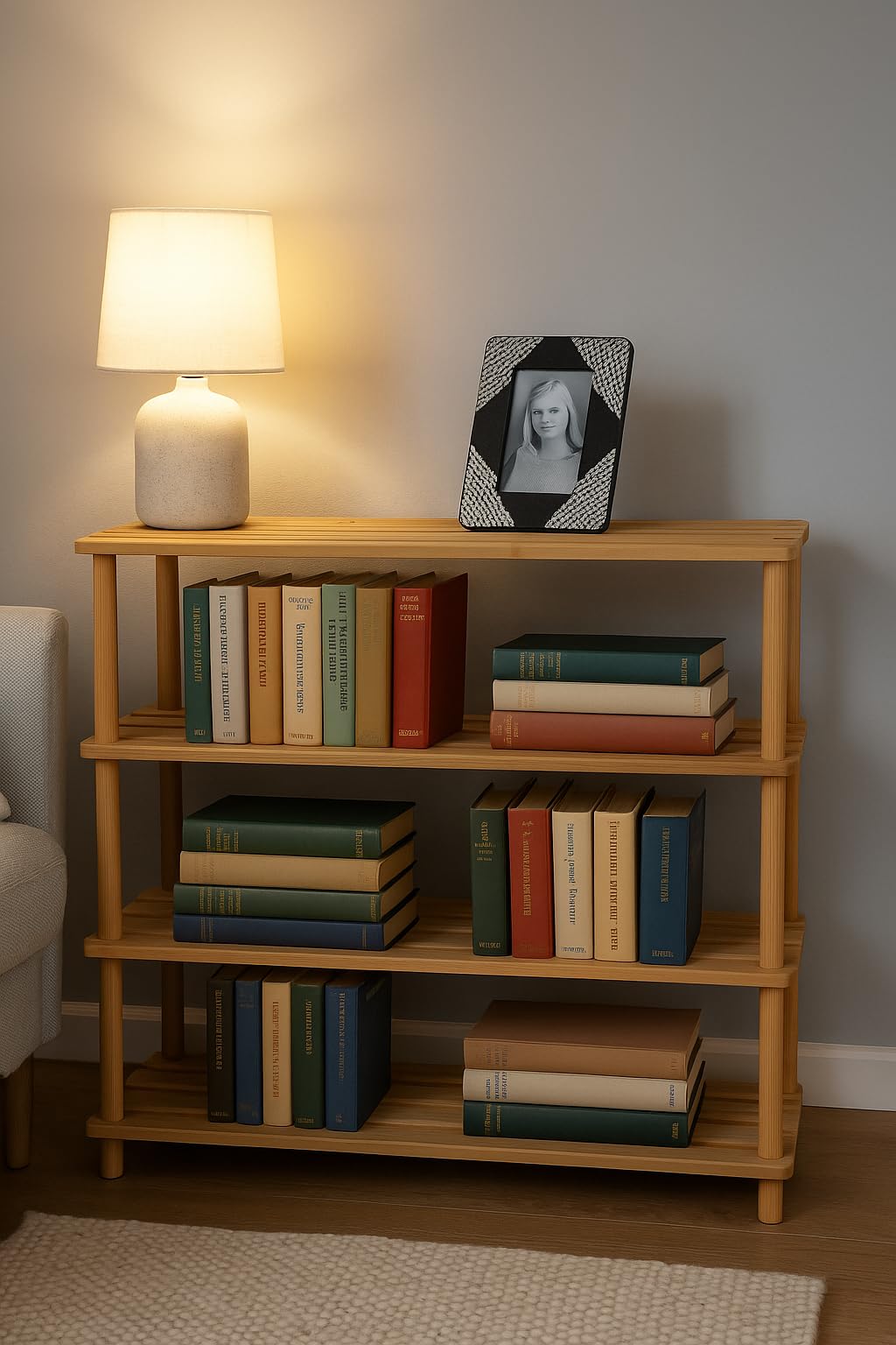 Cecaro Group Scarpiera Bambù 3 Ripiani 63x26x48 cm