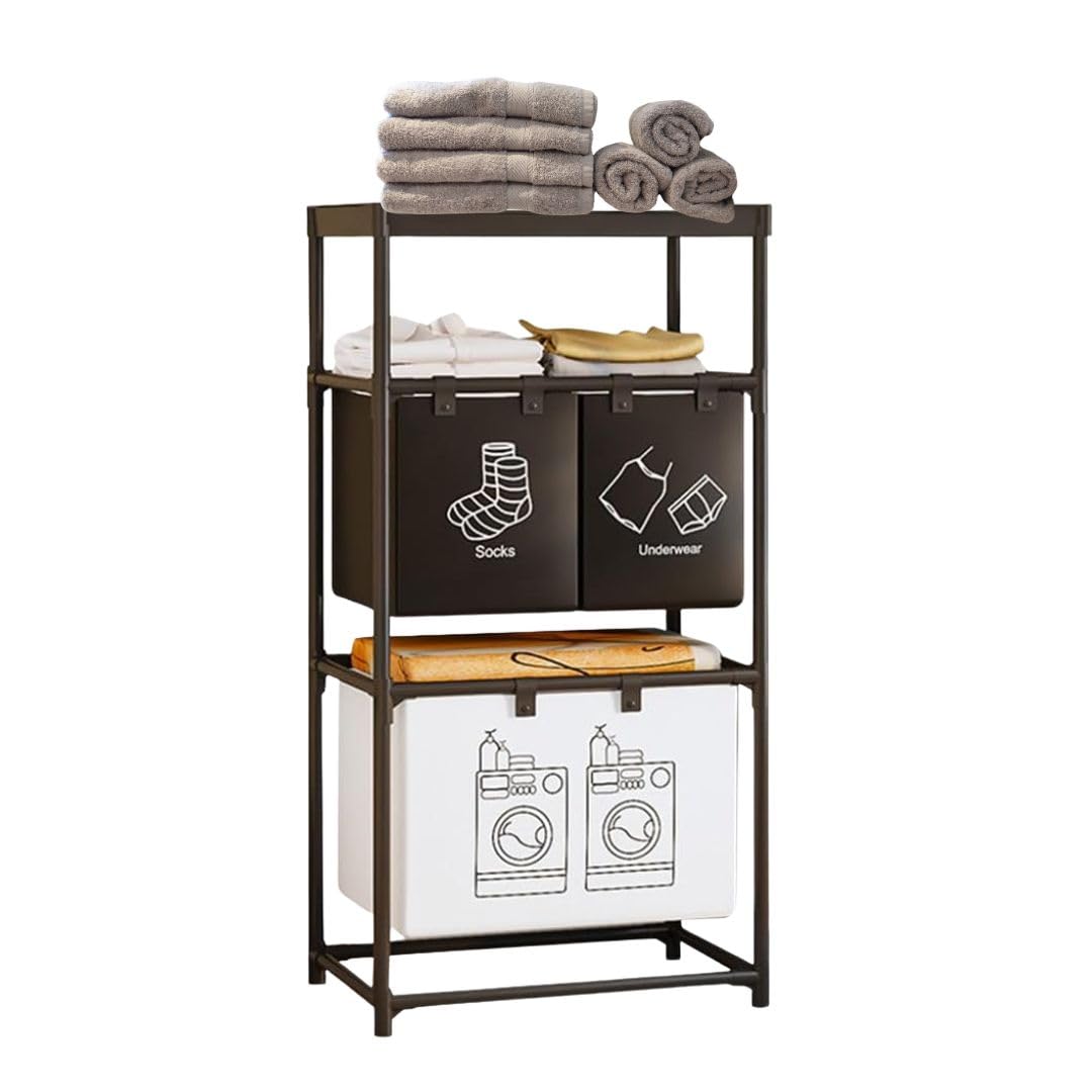 Cecaro Group 3 Livelli portabiancheria 44x31x97 cm 4 ceste