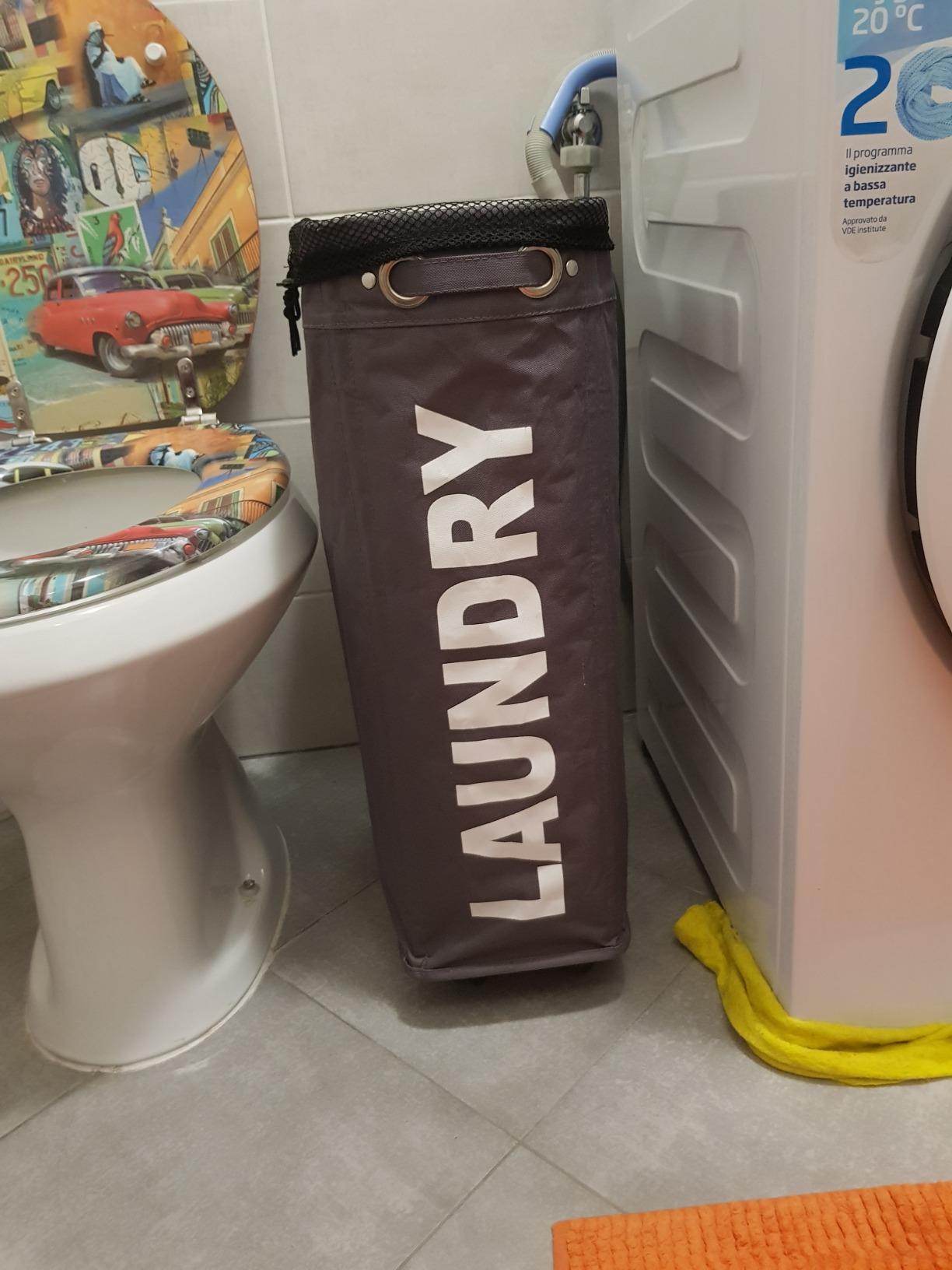 Wenko Corno Portabiancheria Taupe 43 l