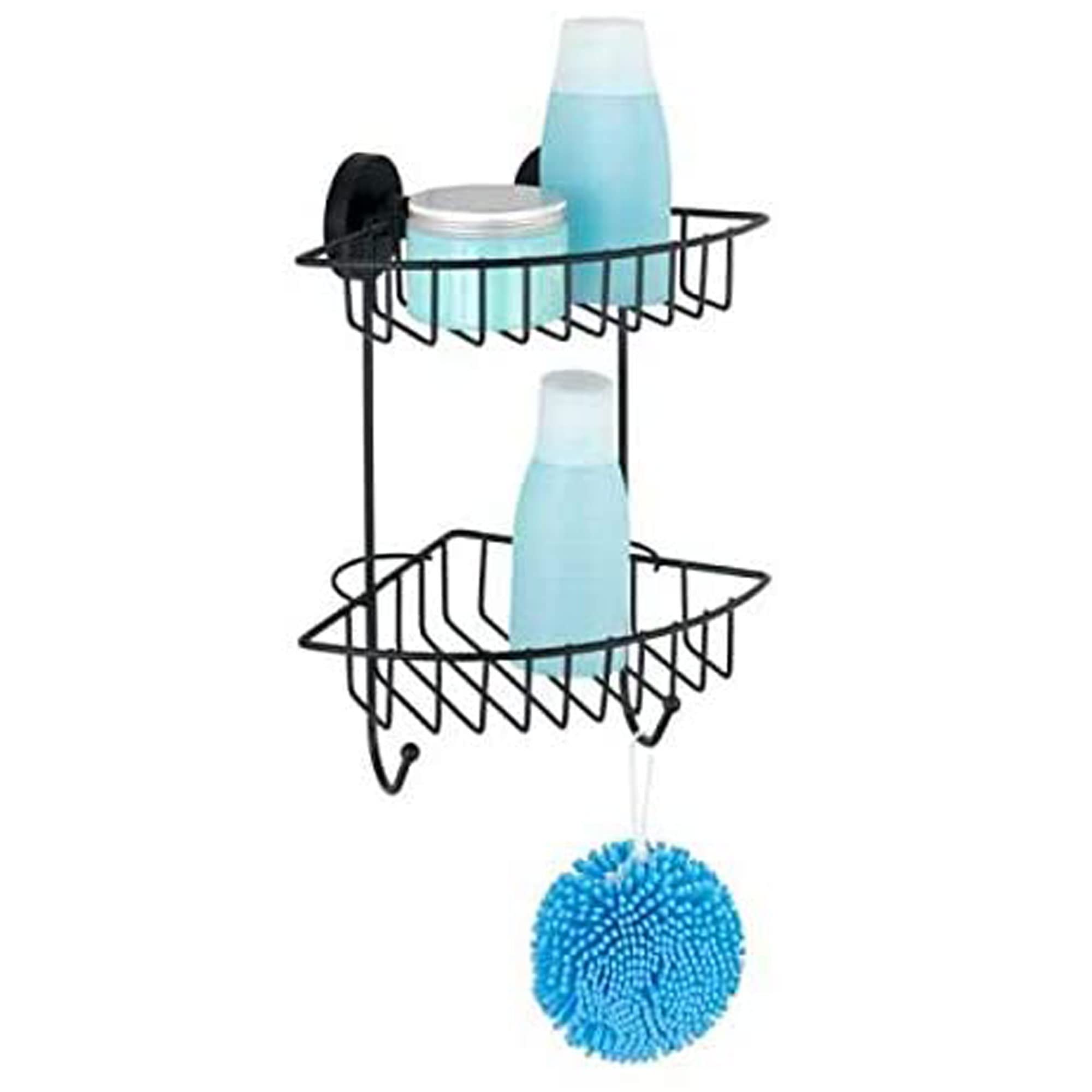 Wenko Vacuum-Loc Bari mensola angolare cromo 1 piano
