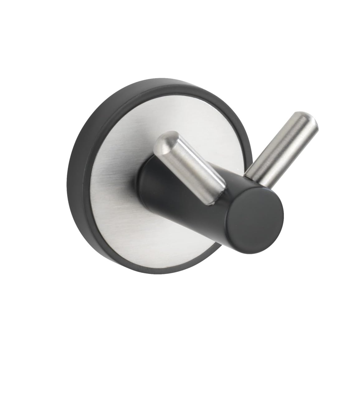 Wenko Udine UV-Loc Duo Gancio Doppio Nero Acciaio