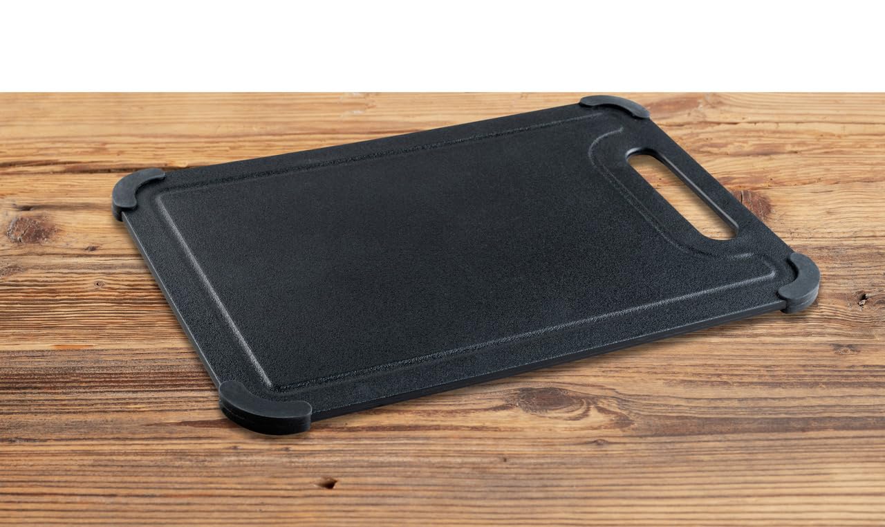 Wenko Black Outdoor Kitchen Peet tagliere nero antiscivolo