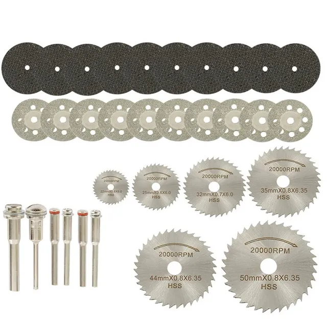 Lxoraziy set 32 dischi taglio mini utensile rotante