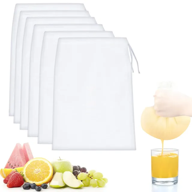 Quelcc Sacchetti Filtro Nylon 20x30 cm 6 Pezzi
