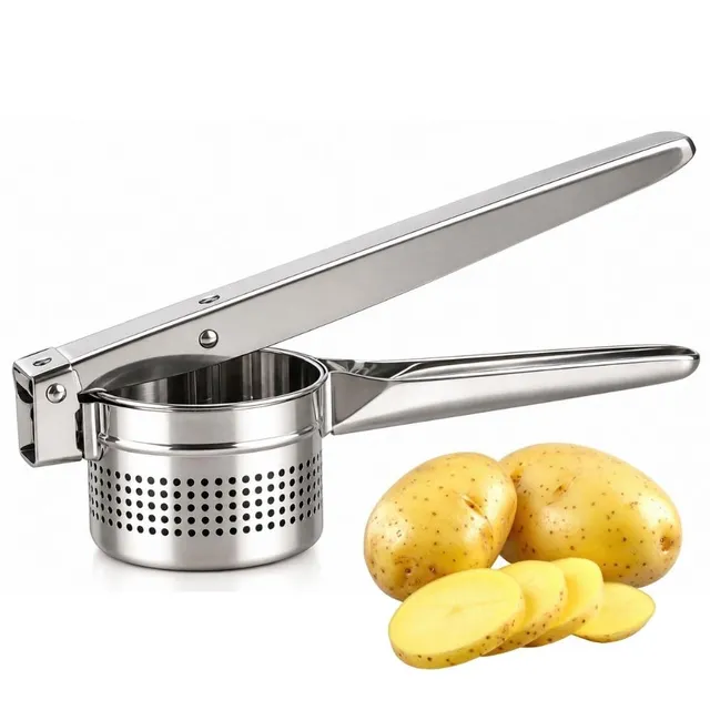 Cecaro Group Schiacciapatate Acciaio Inox Manici Ergonomici