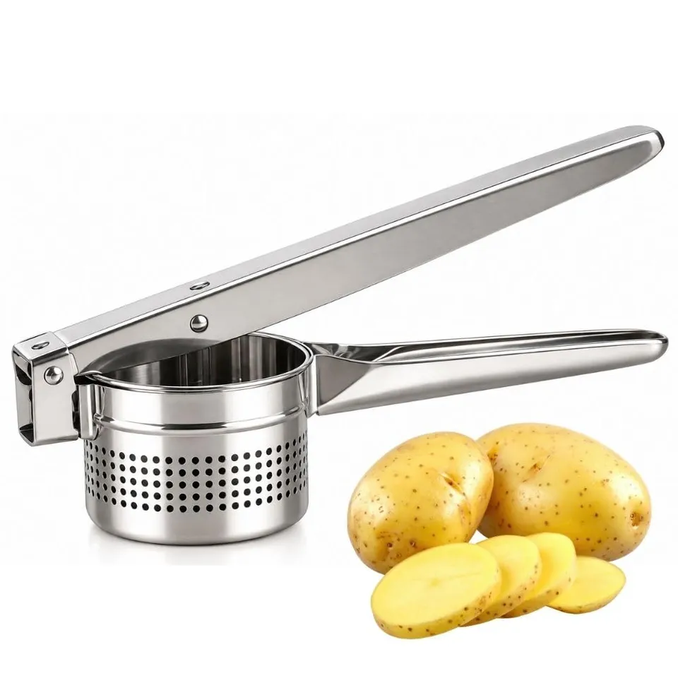 Cecaro Group Schiacciapatate Acciaio Inox Manici Ergonomici