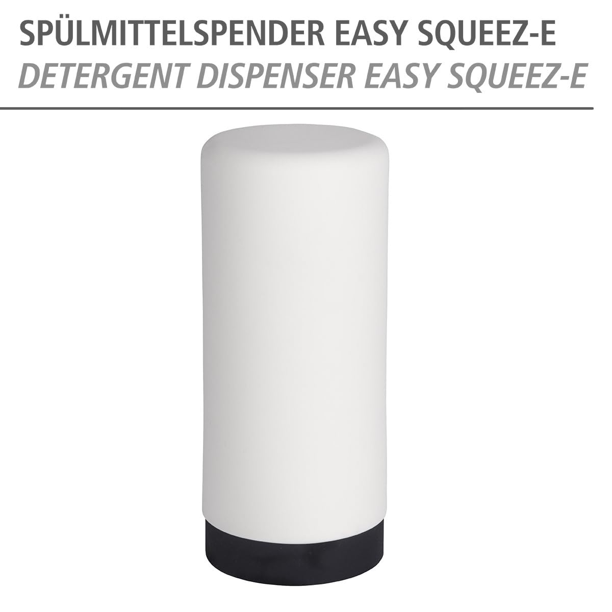Wenko Easy Squeeze dispenser sapone bianco 250 ml silicone