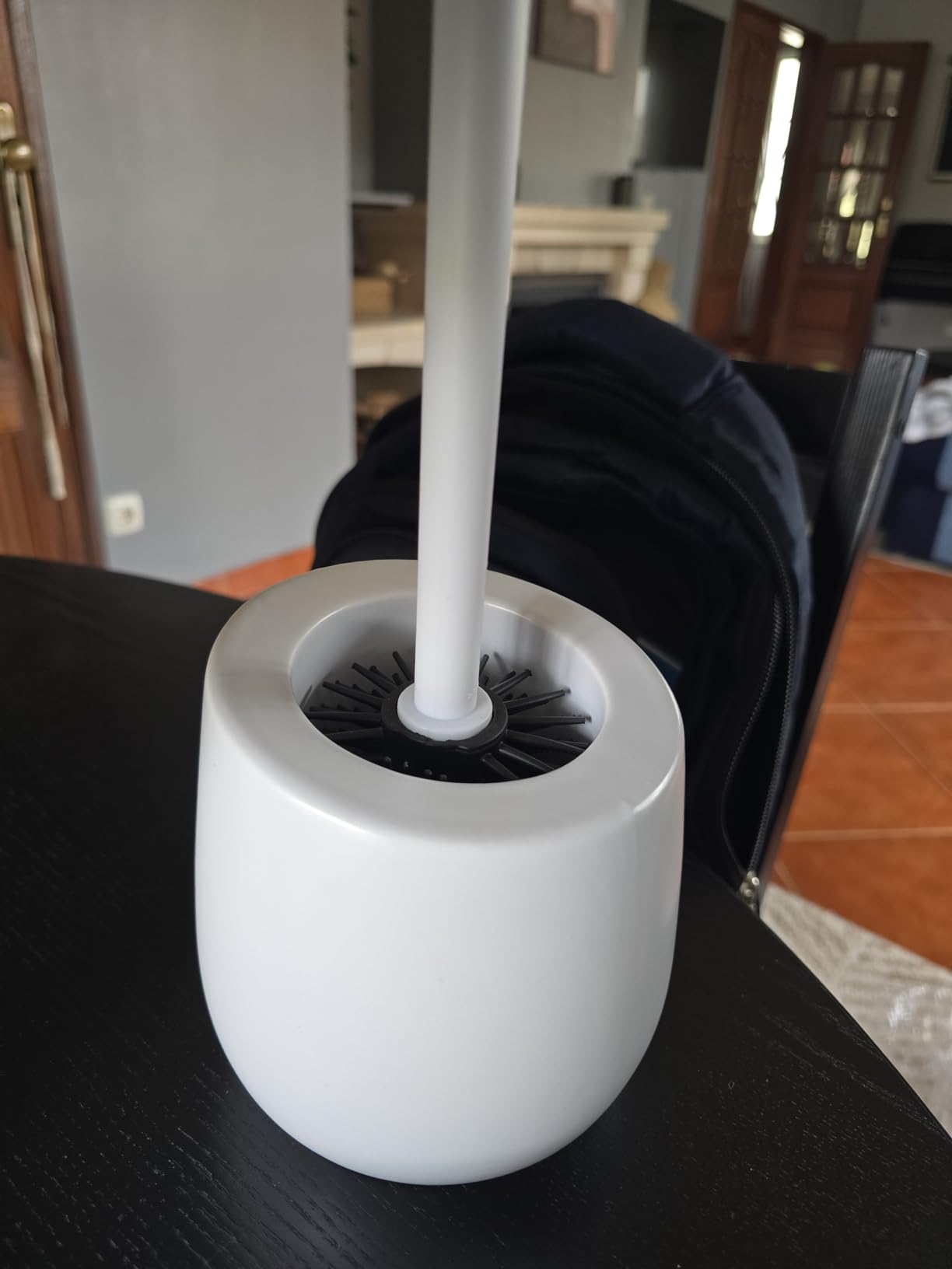 Wenko Badi scopino WC bianco ceramica silicone