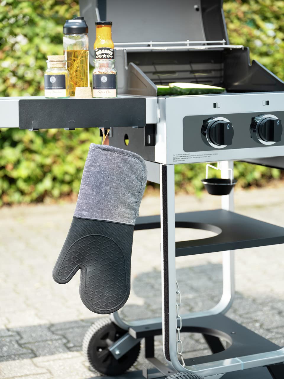 Wenko Black Outdoor Kitchen Ada guanti barbecue 2 pezzi