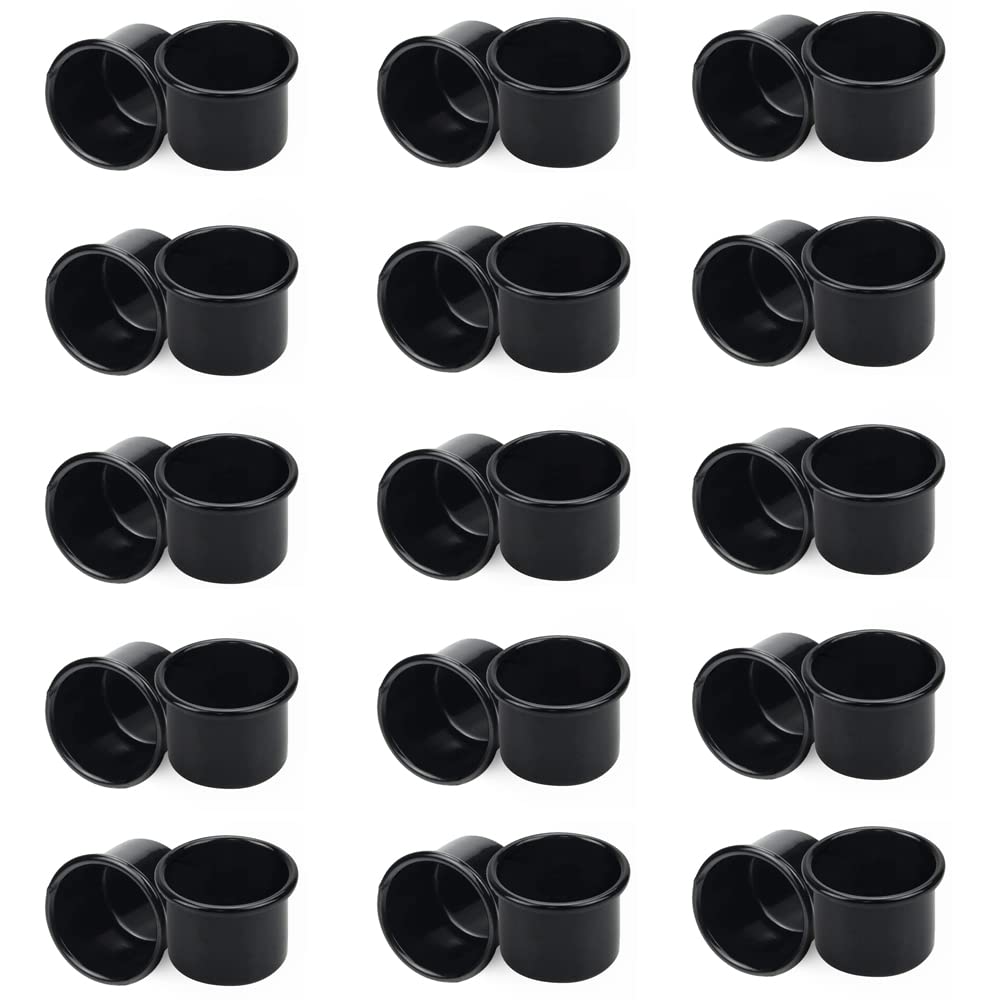 Lxoraziy portacandele inserti metallo nero 30 pezzi