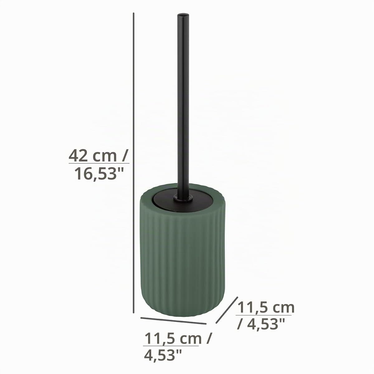 Wenko Belluno Portascopino Ceramica Verde Ø 11,5 cm