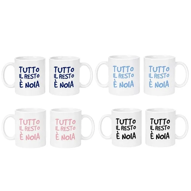 Cecaro Group Set 2 Mug 325 ml Ceramica Tutto il Resto è Noia