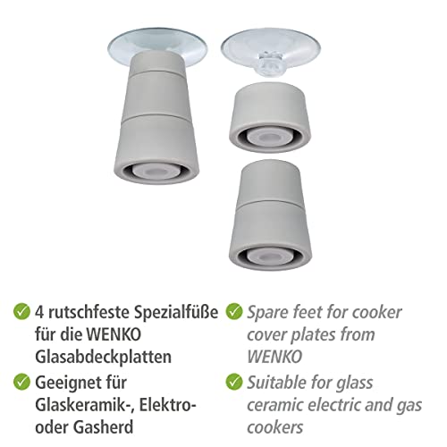 Wenko set 4 piedini coperture vetro 5 cm antiscivolo