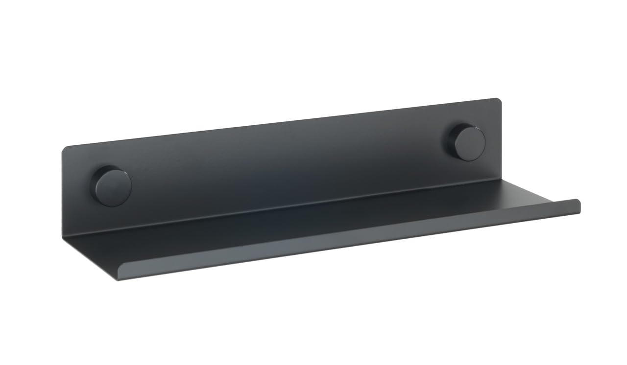 Wenko Jet M mensola parete 40 cm nera senza forare