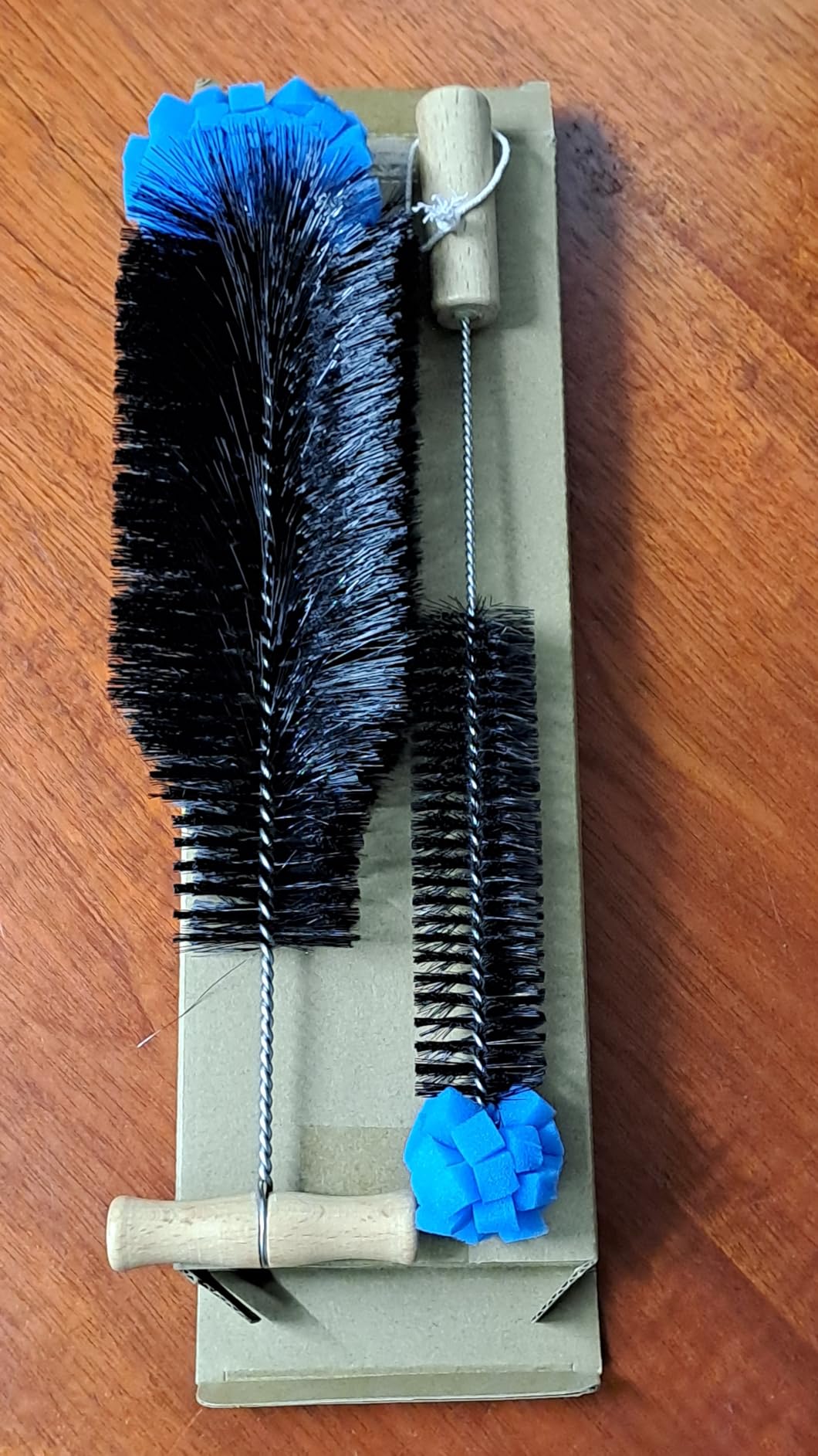 Quelcc scovolino bottiglie 32 cm set 2 pezzi spugna nylon