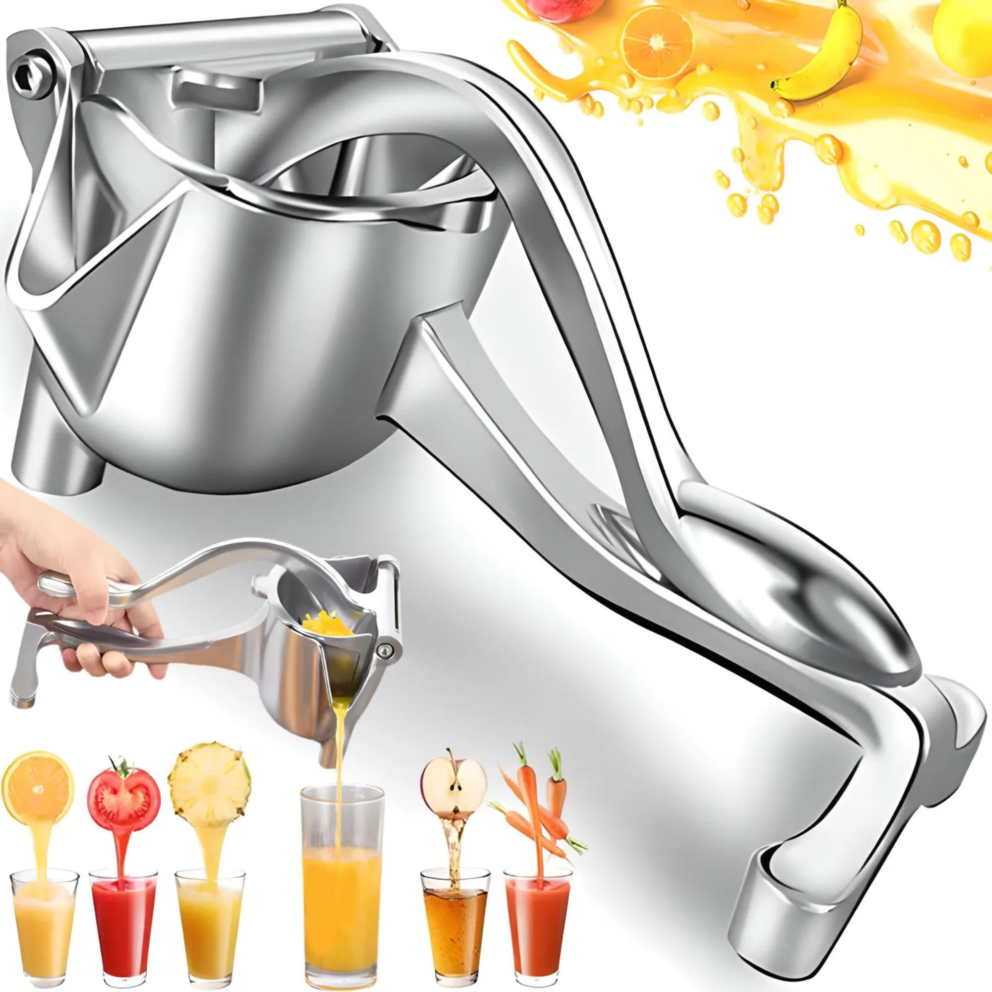 Cecaro Group Spremiagrumi Manuale Acciaio Inox Compatto