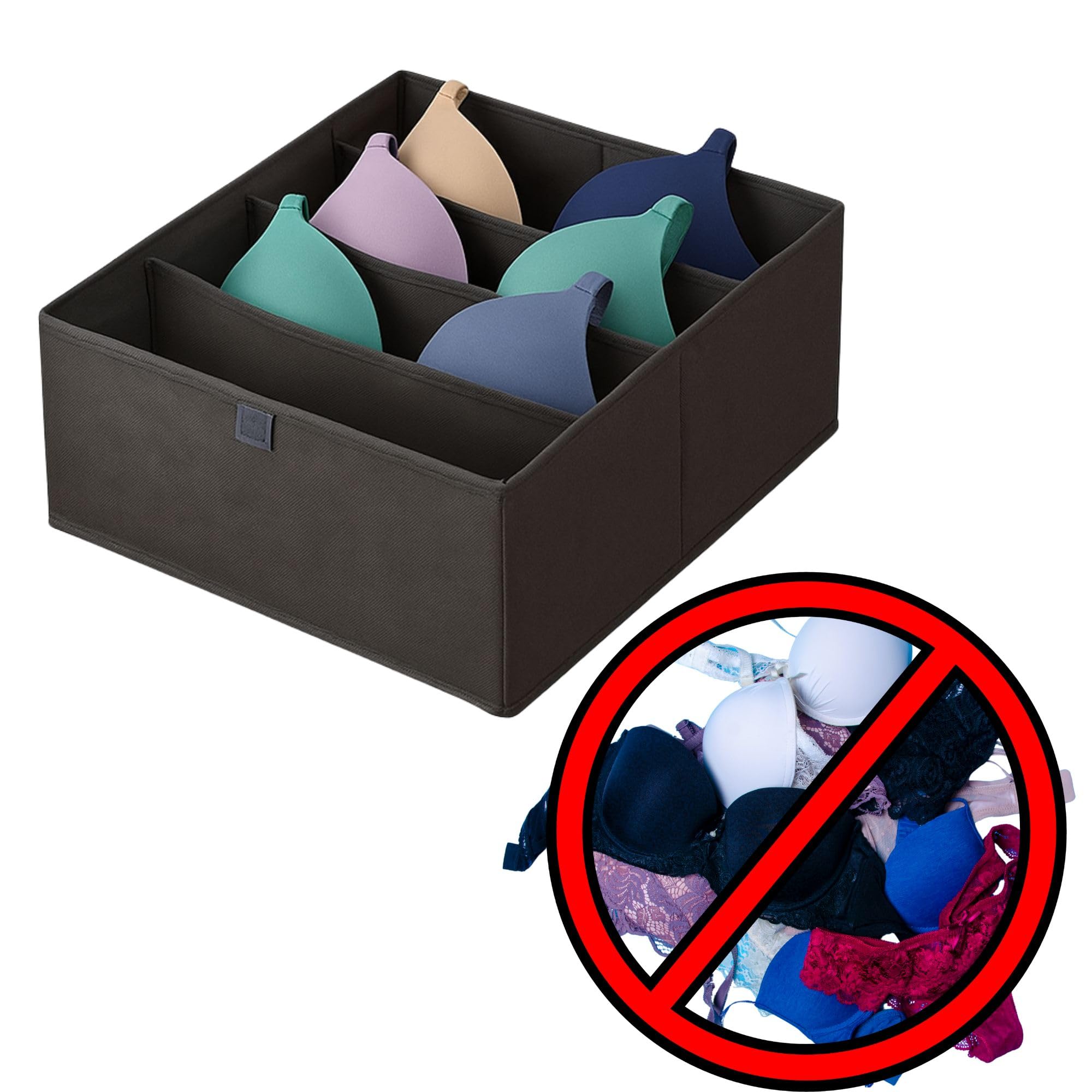 Cecaro Group Set 2 Organizer Cassetti Tessuto 28x28x13 cm
