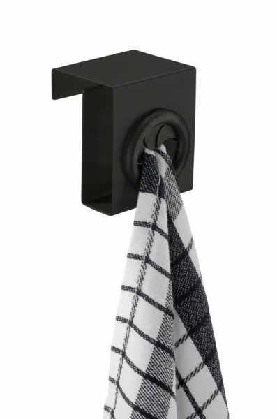 Wenko Black Outdoor Kitchen Push gancio nero