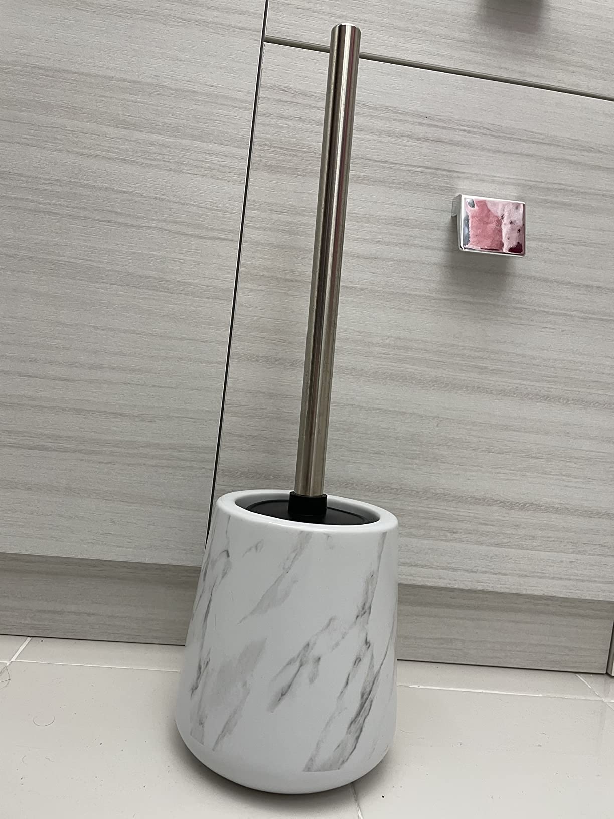 Wenko Adrada Portascopino WC Ceramica Bianco