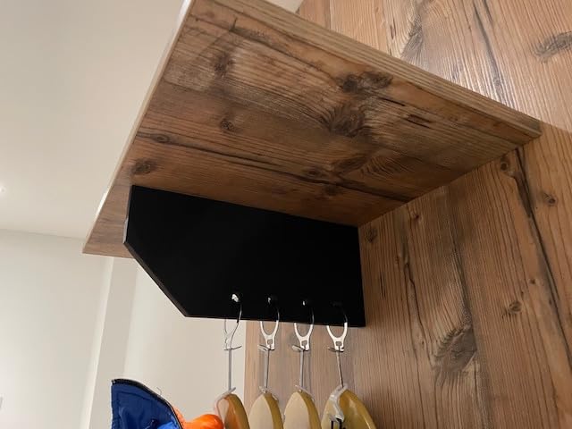 Wenko Hotel gruccia legno marrone sagomata 4 pezzi