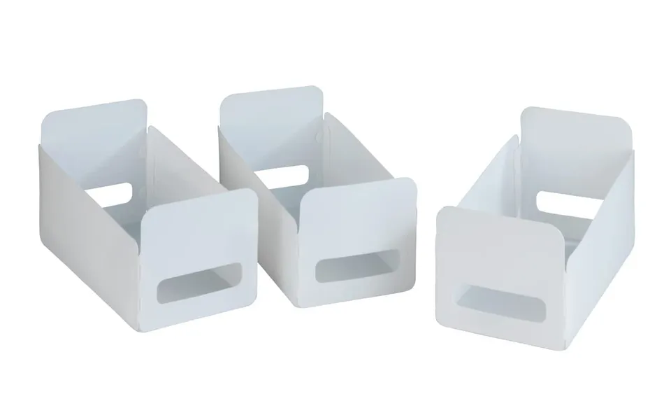 Wenko 54025100 Contenitori 15x18x40 cm Set 3 Pezzi Bianchi