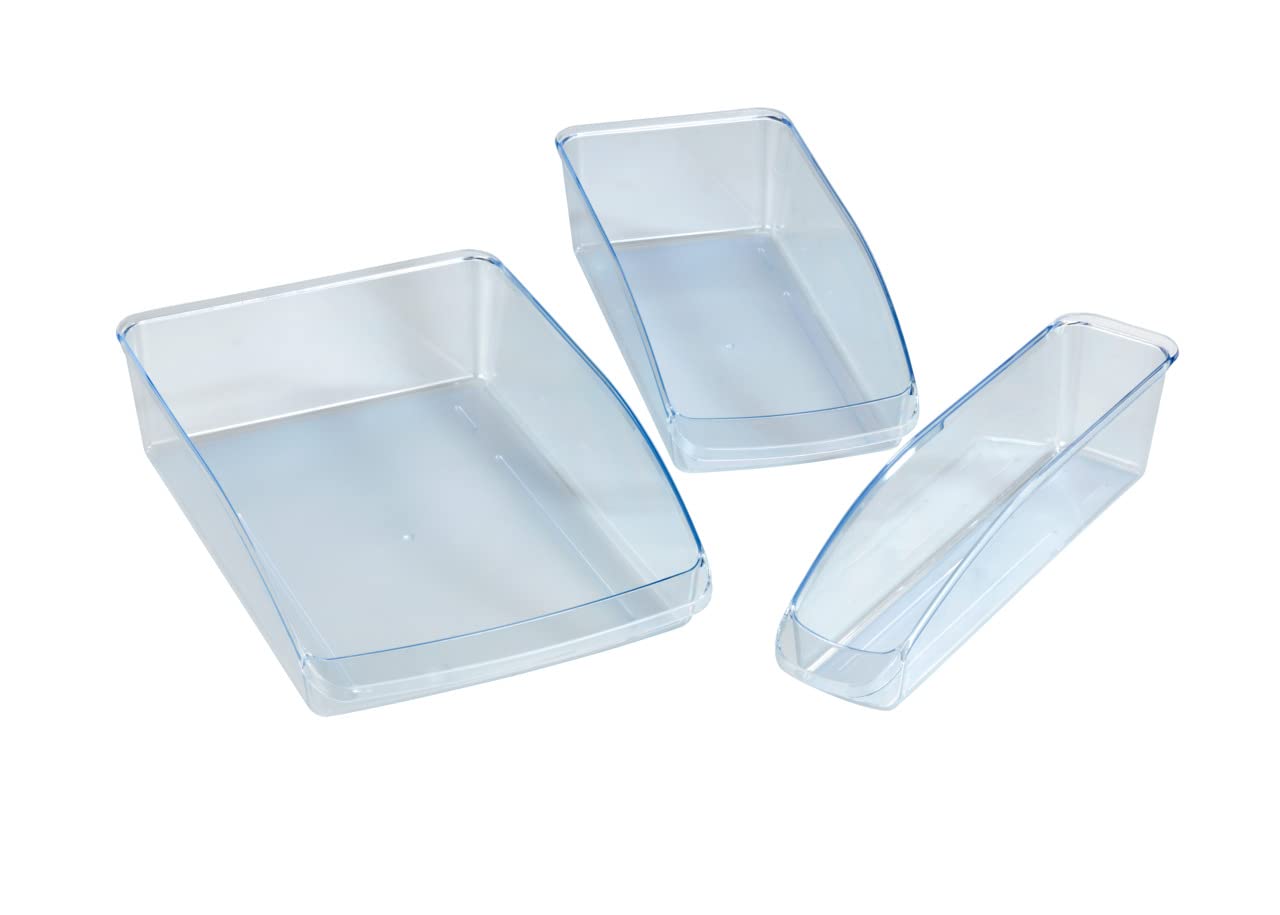 Wenko organizer frigorifero set 3 trasparenti