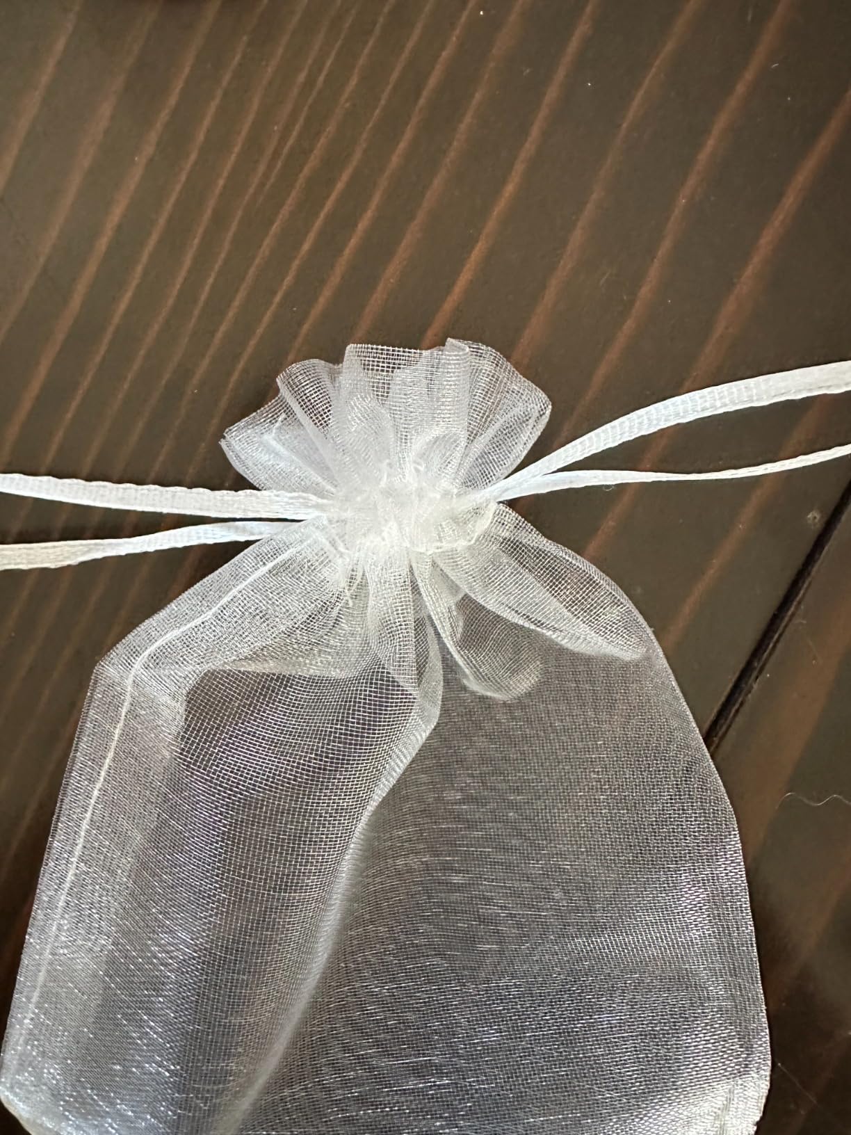 Quelcc sacchetti organza bianchi 7x9 cm 100 pz