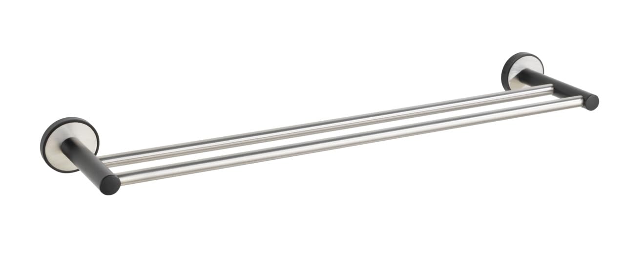 Wenko Udine Duo 25015100 asta asciugamani nera opaca 61 cm