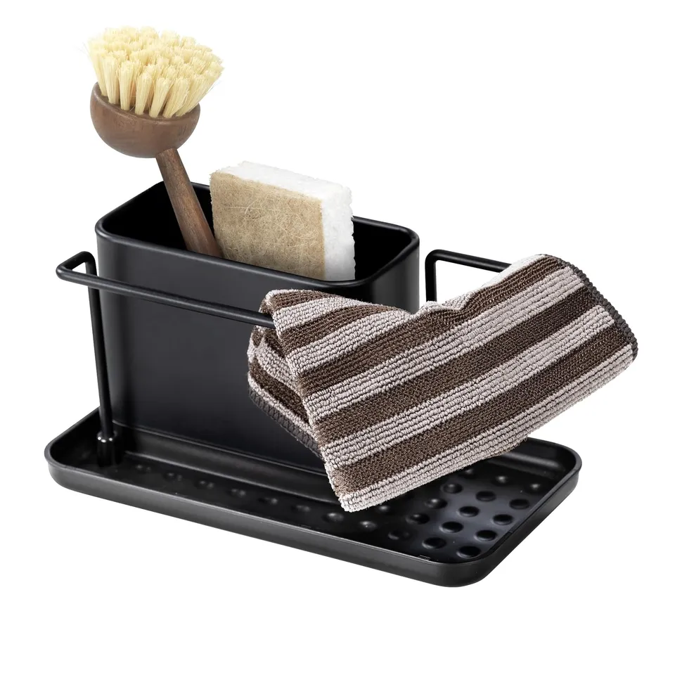 Wenko Orio 55078100 portapiatti nero salvaspazio
