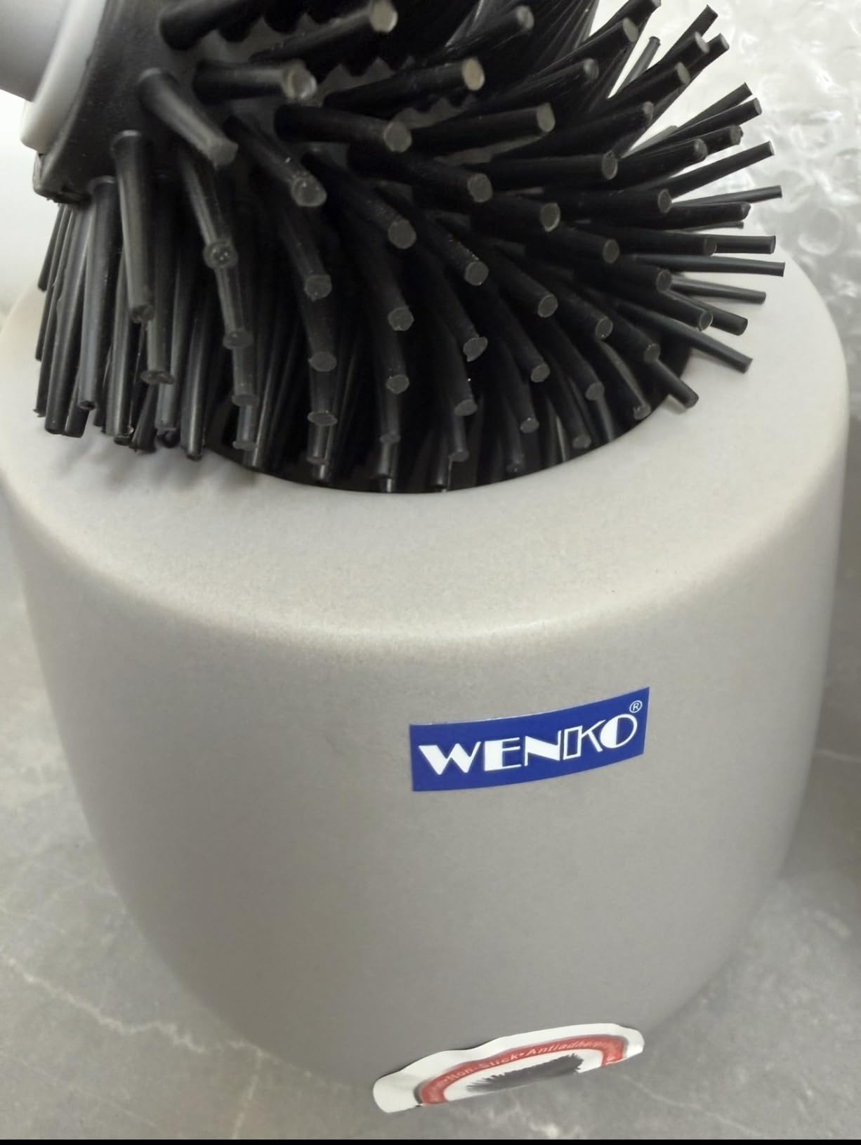 Wenko Badi scopino WC bianco ceramica silicone