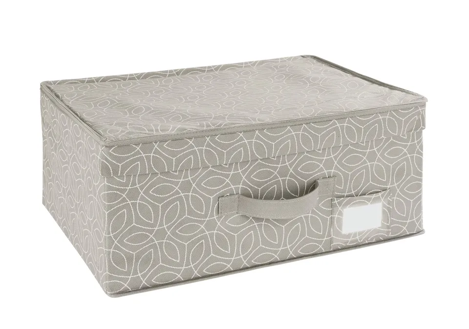 Wenko Balance scatola con coperchio tortora 44x19x33 cm