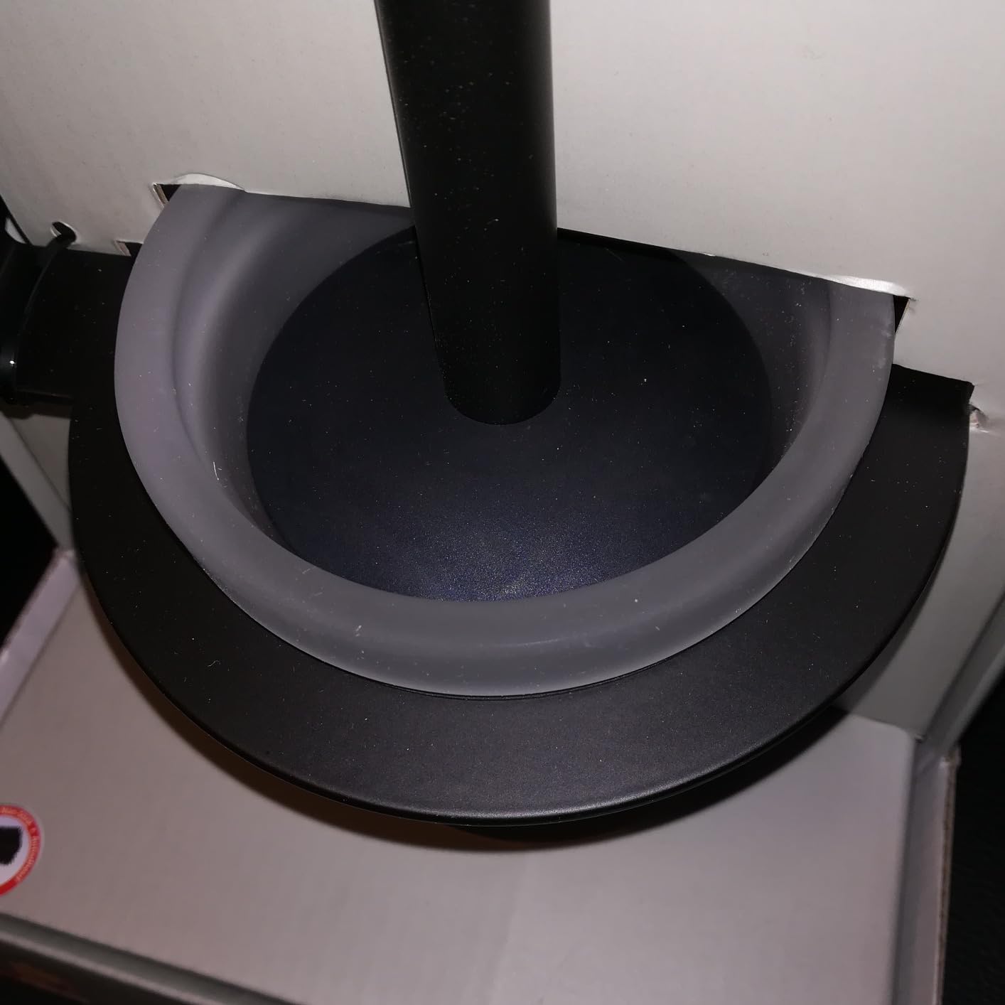 Wenko Turbo-Loc Bivio Scopino WC Nero Opaco Senza Forare