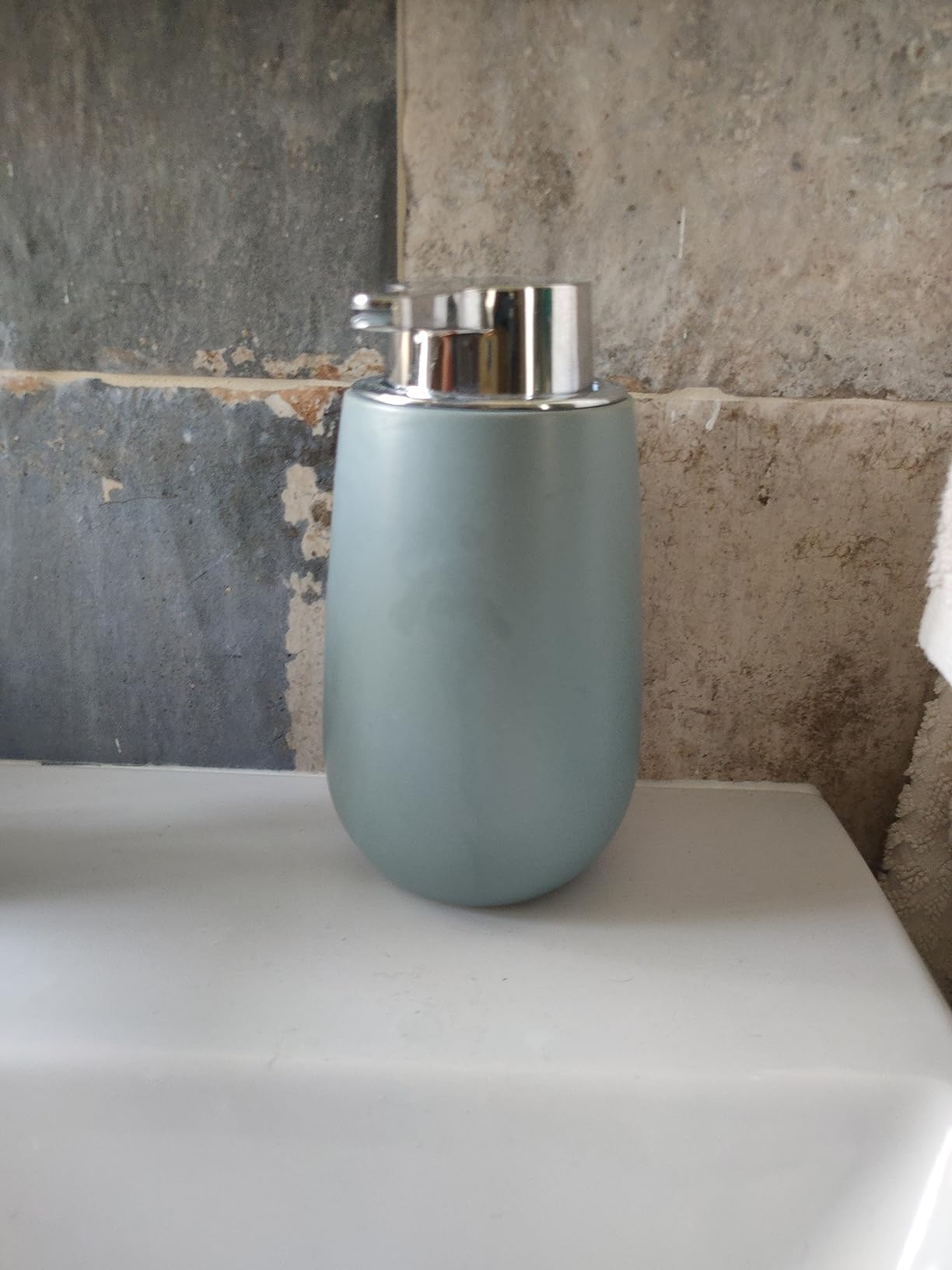 WENKO Badi dispenser sapone ceramica bianco 320 ml