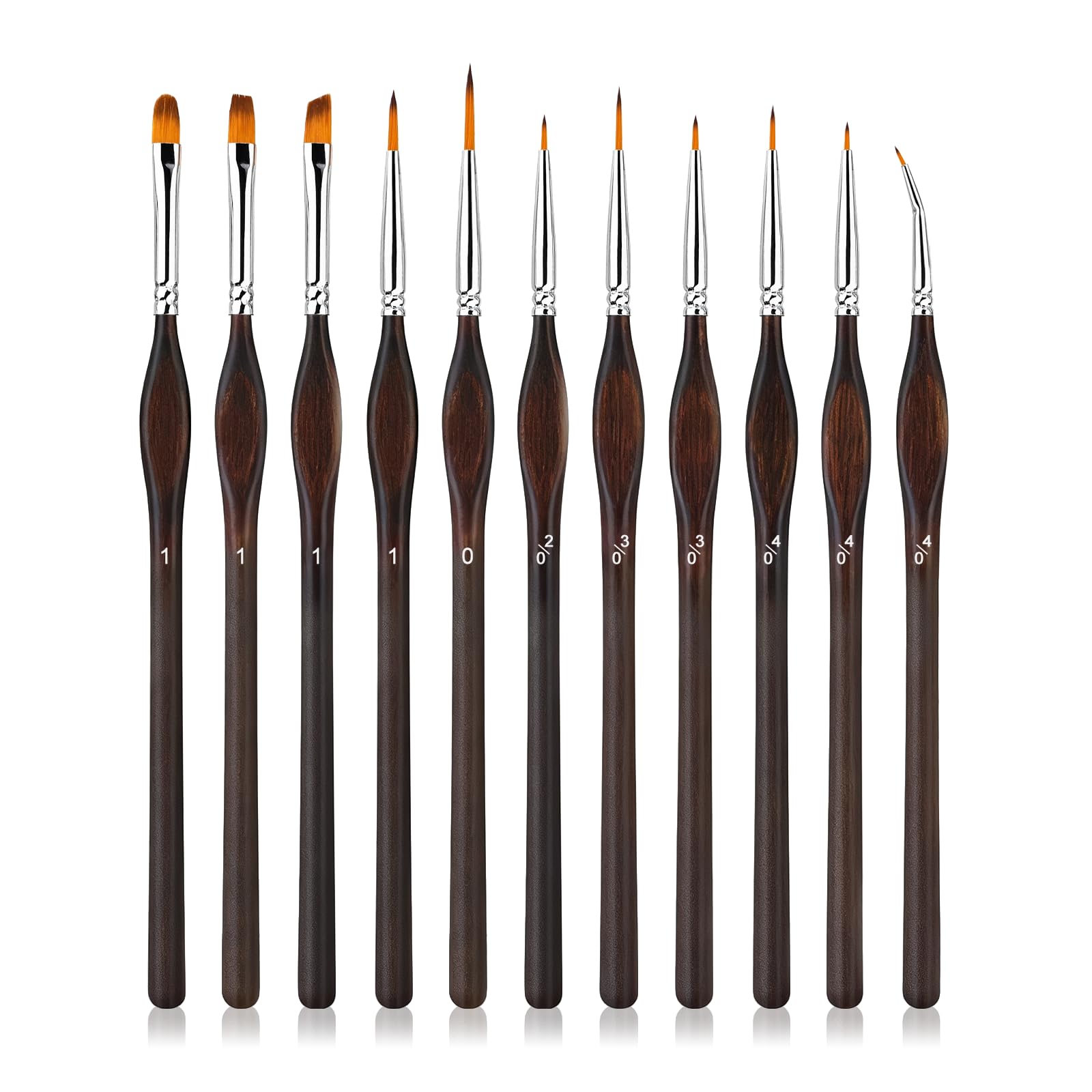 Quelcc pennelli miniatura e acquerello set 11 pezzi