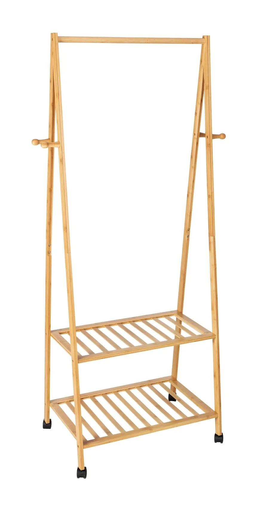 Wenko Honolulu appendiabiti bambu con rotelle 76 cm
