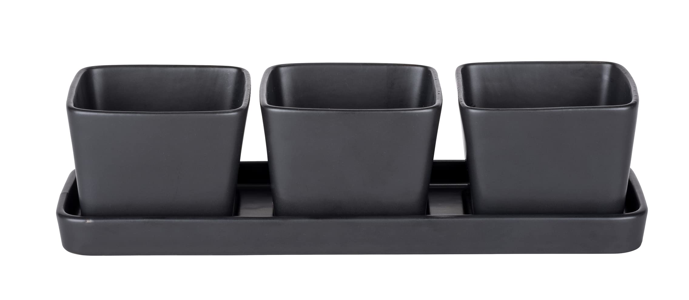 Wenko Black Outdoor Kitchen set ciotole snack 4 pezzi nero