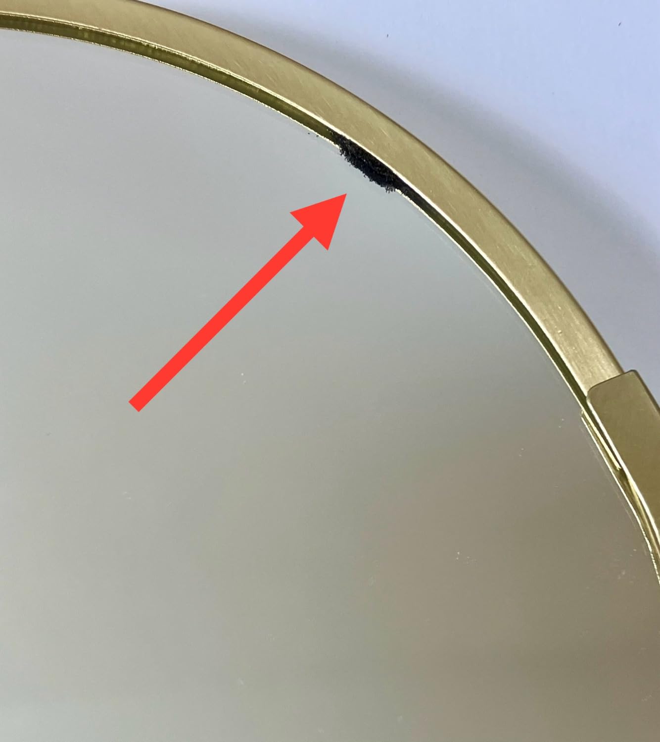 Wenko Alata specchio cosmetico oro opaco ingrandimento 3x
