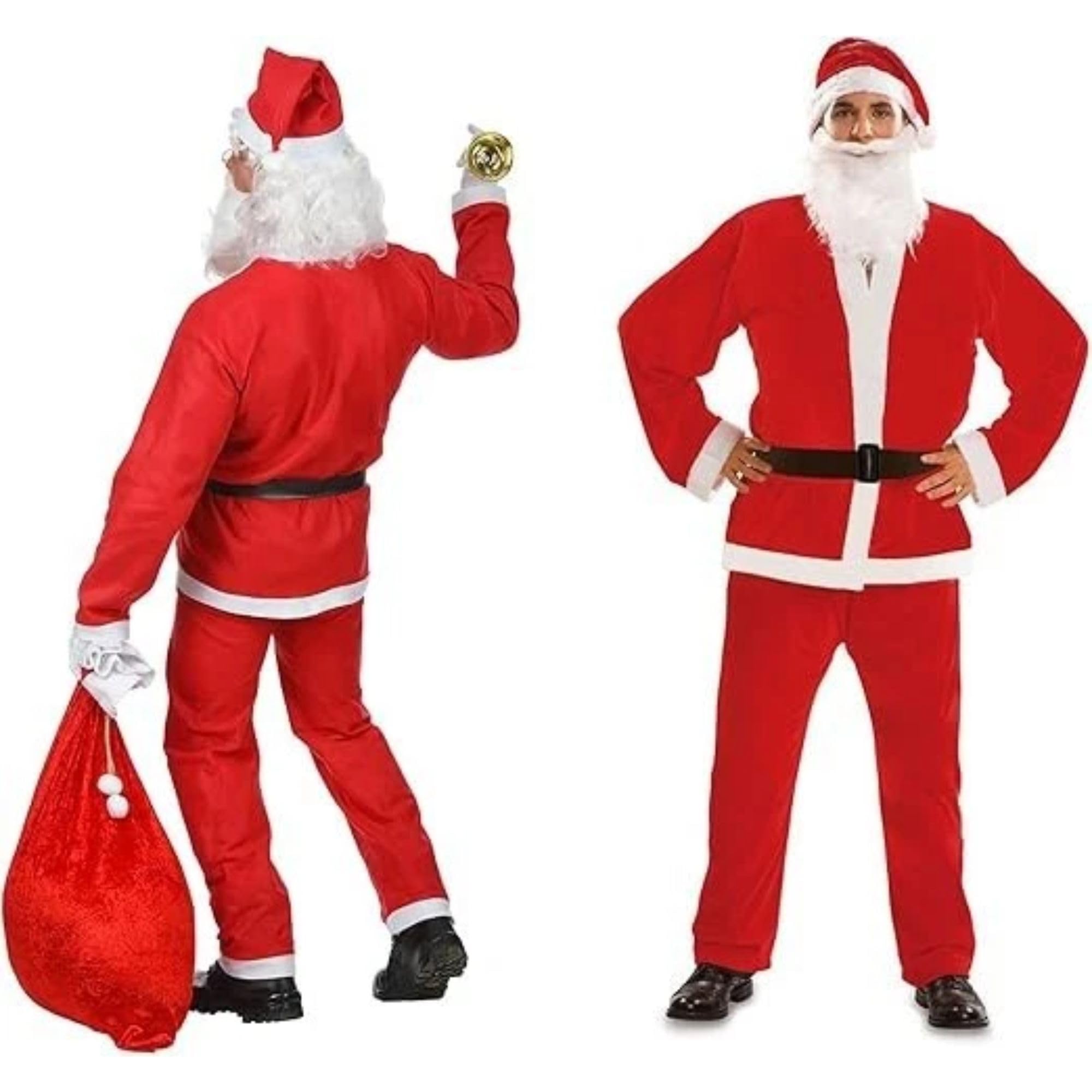 Cecaro Group Costume Babbo Natale Uomo L Rosso con Barba