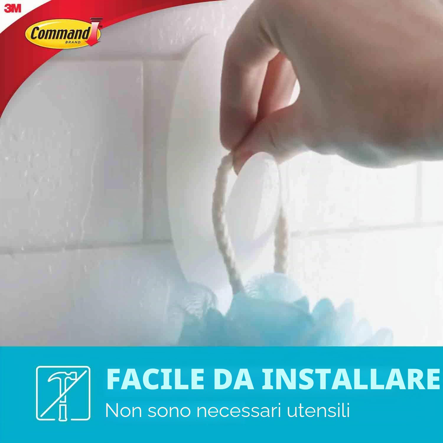 Command gancio bagno grande bianco standard