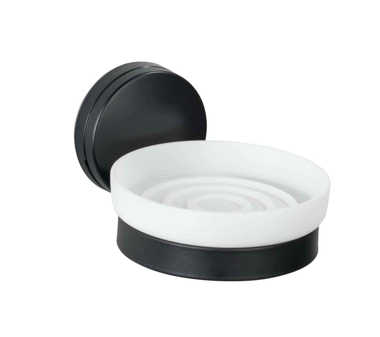 Wenko Static-Loc Plus Pavia portasapone nero senza forare