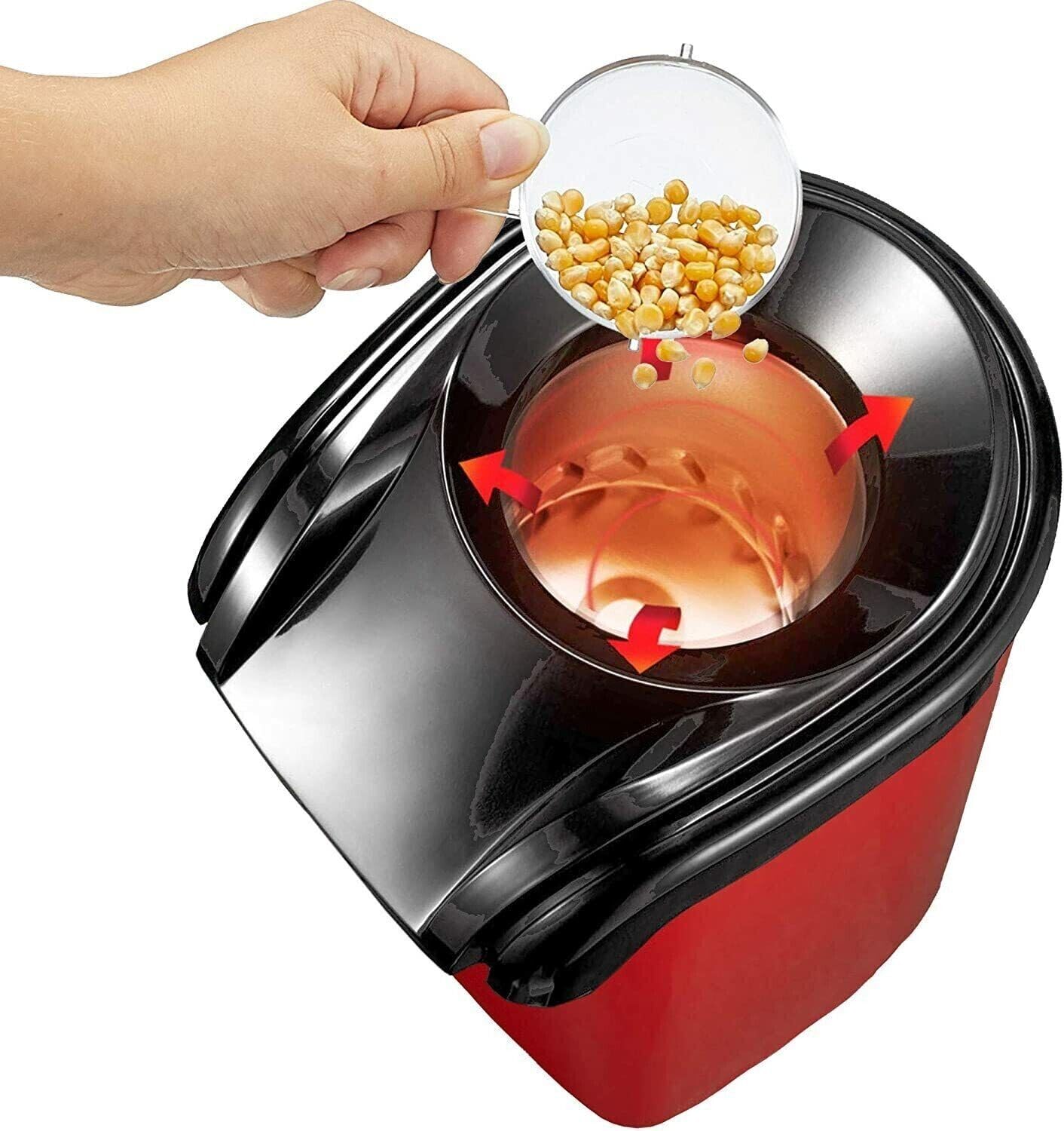 Cecaro Group macchina popcorn aria calda 1200W rossa